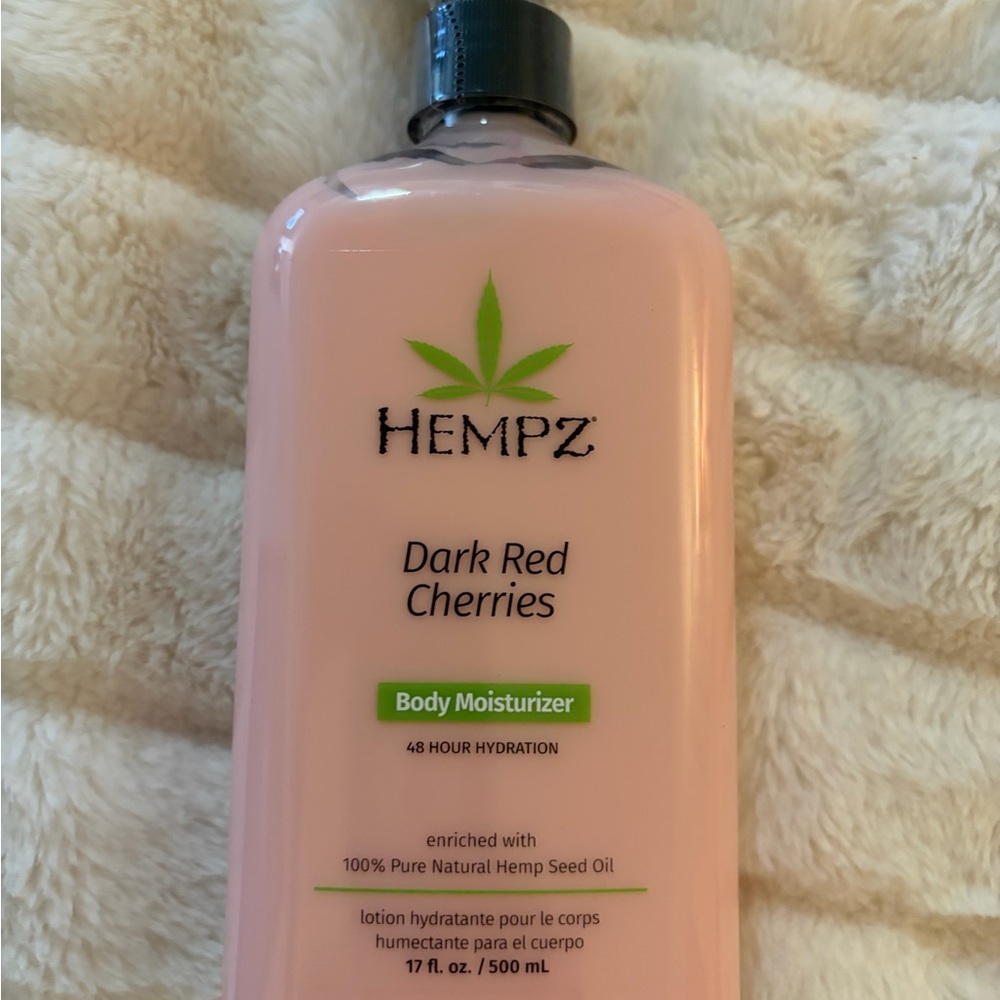 Hempz Dark Red Cherries Body Moisturizer - Light Pink